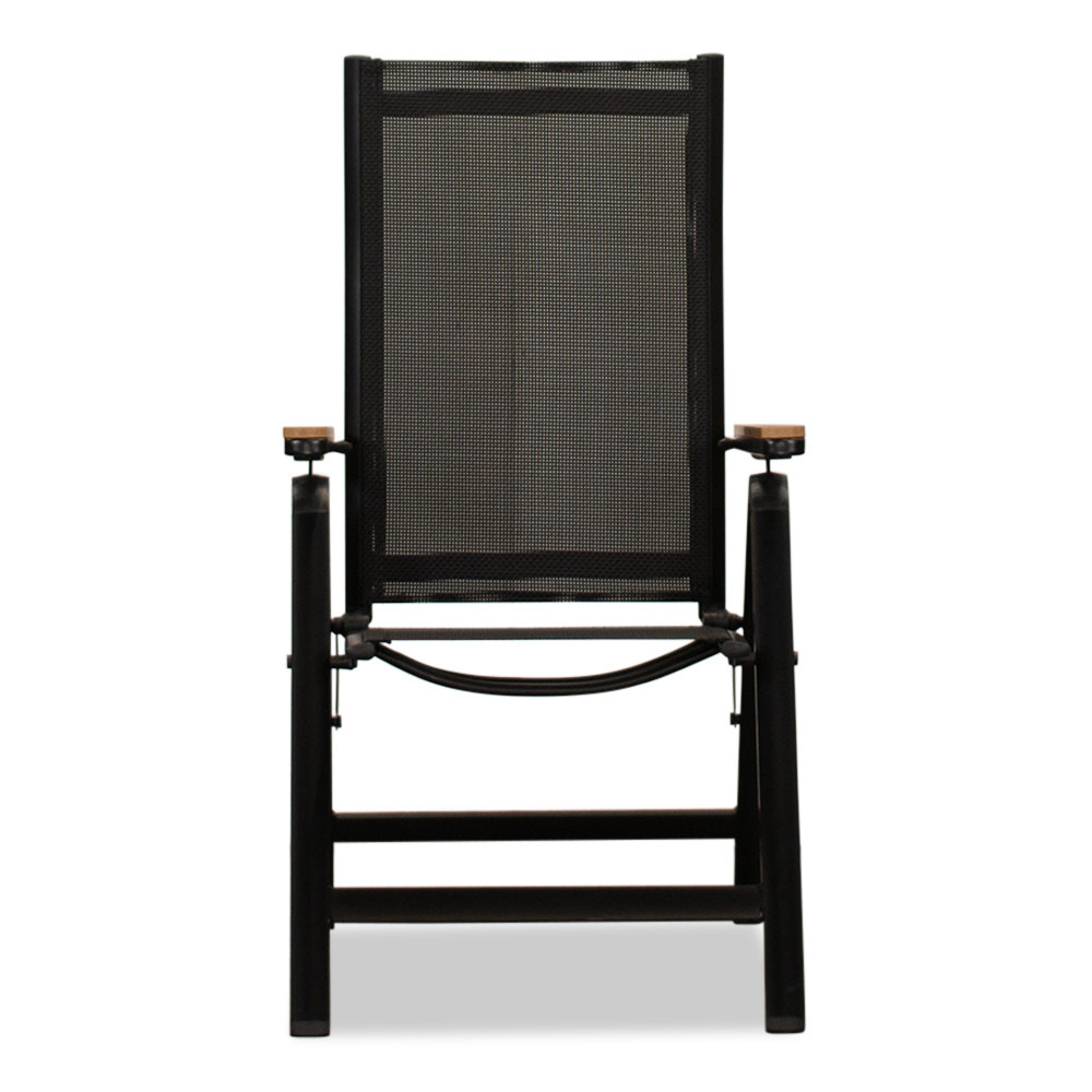 Manchester Natural/Norali antraciet dining tuinset | 6 personen | polywood + textileen | 205cm