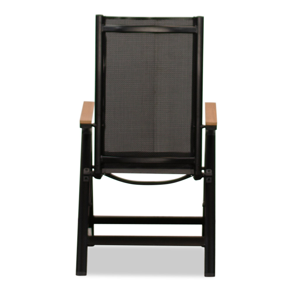 Manchester Natural/Norali antraciet dining tuinset | 6 personen | polywood + textileen | 205cm