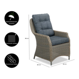 Colorado dining tuinstoel | wicker | Ash Grey