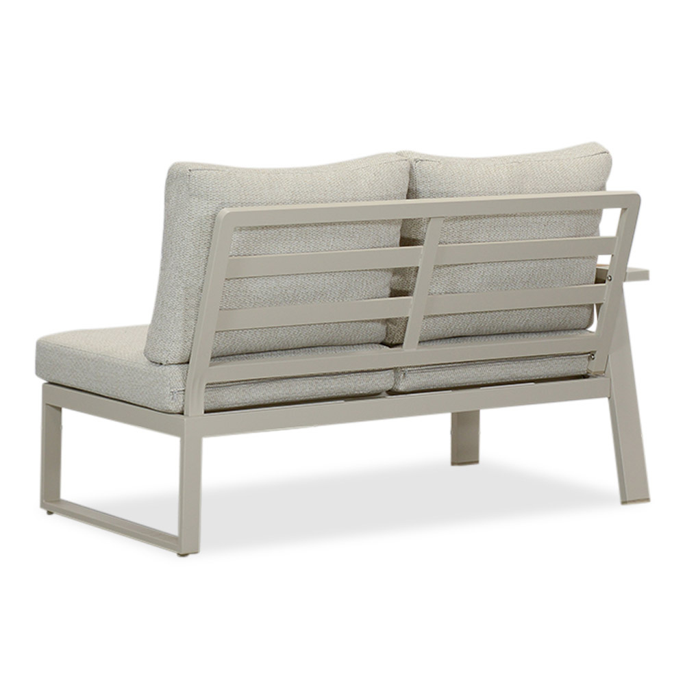 Lola hoek loungeset 6 personen | aluminium + polywood | beige | 4-delig - 288x220cm