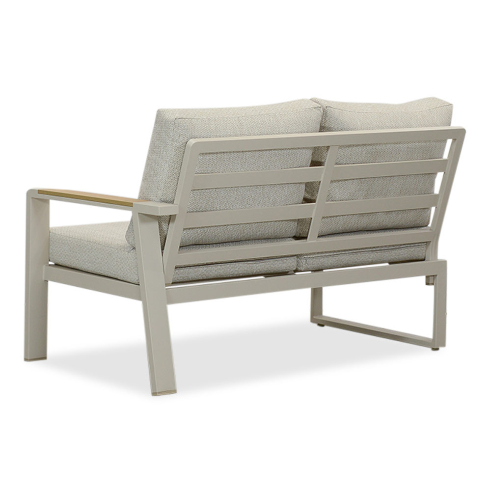 Lola hoek loungeset L-vorm 6 personen | aluminium + polywood | beige | 4-delig - 288x220cm
