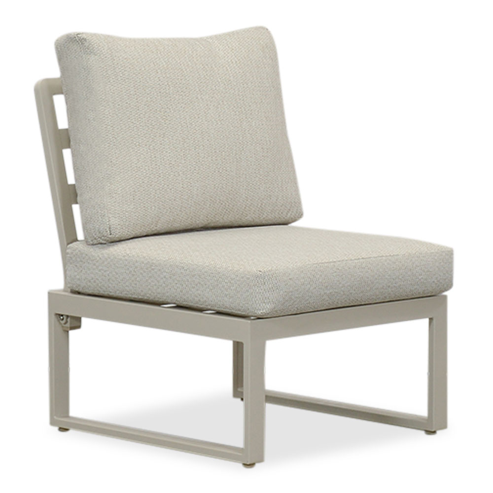 Lola hoek loungeset 6 personen | aluminium + polywood | beige | 4-delig - 288x220cm