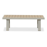 Lola hoek loungeset L-vorm 6 personen | aluminium + polywood | beige | 4-delig - 288x220cm