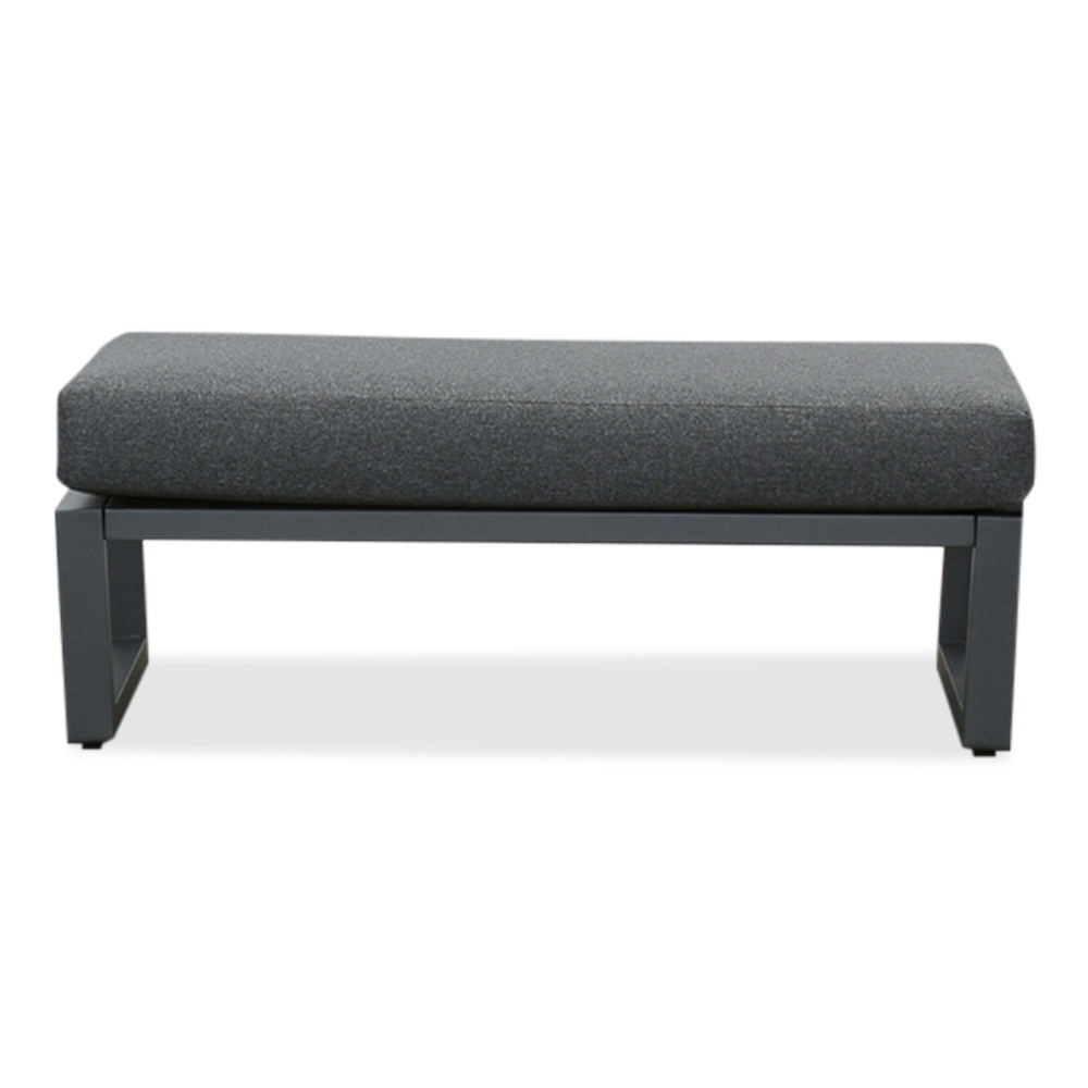 Cordoba stoel-bank loungeset 5 personen | aluminium | antraciet | 4-delig