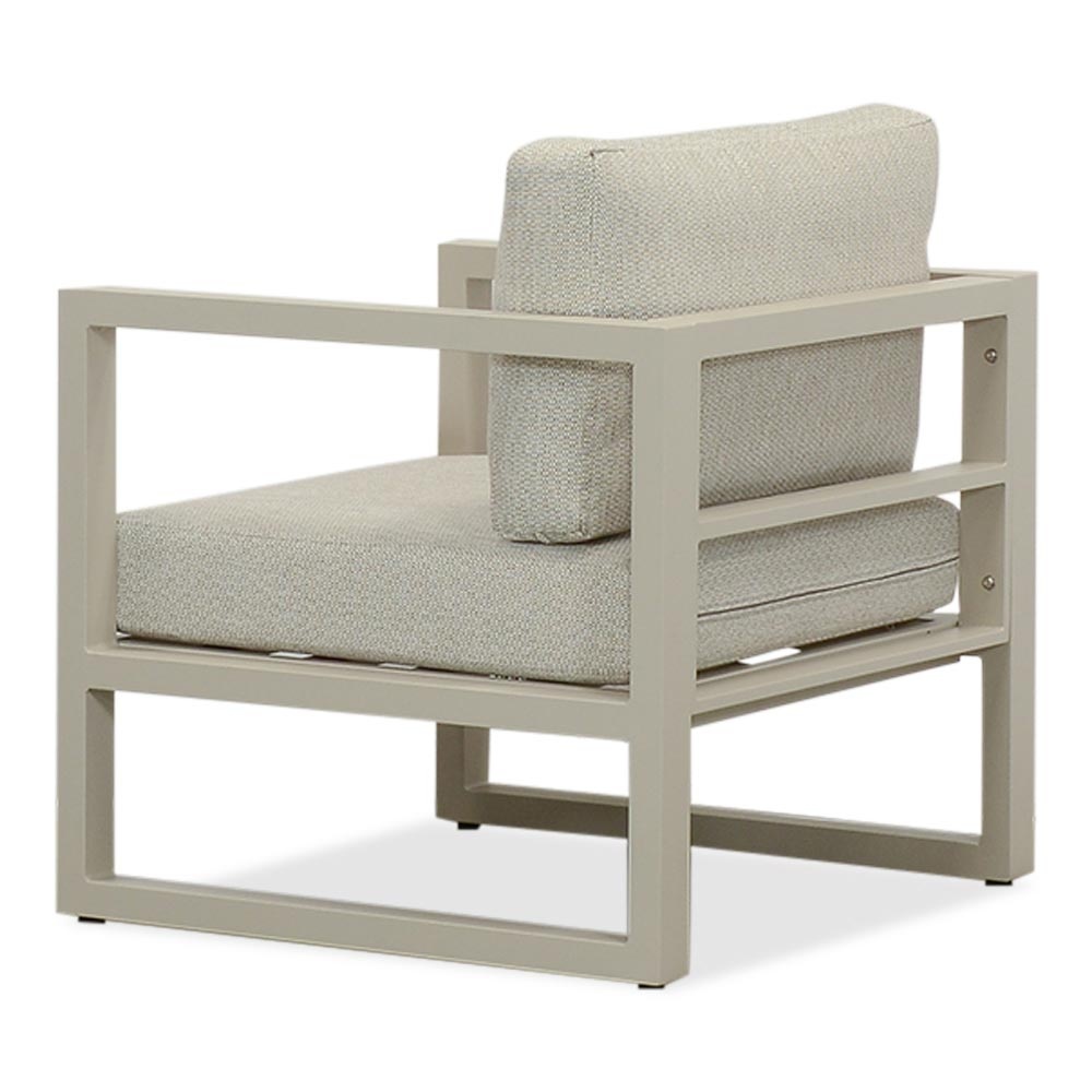 Cordoba stoel-bank loungeset 5 personen | aluminium | beige | 4-delig