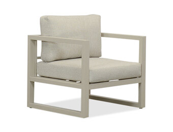 Cordoba loungestoel tuin | aluminium | beige