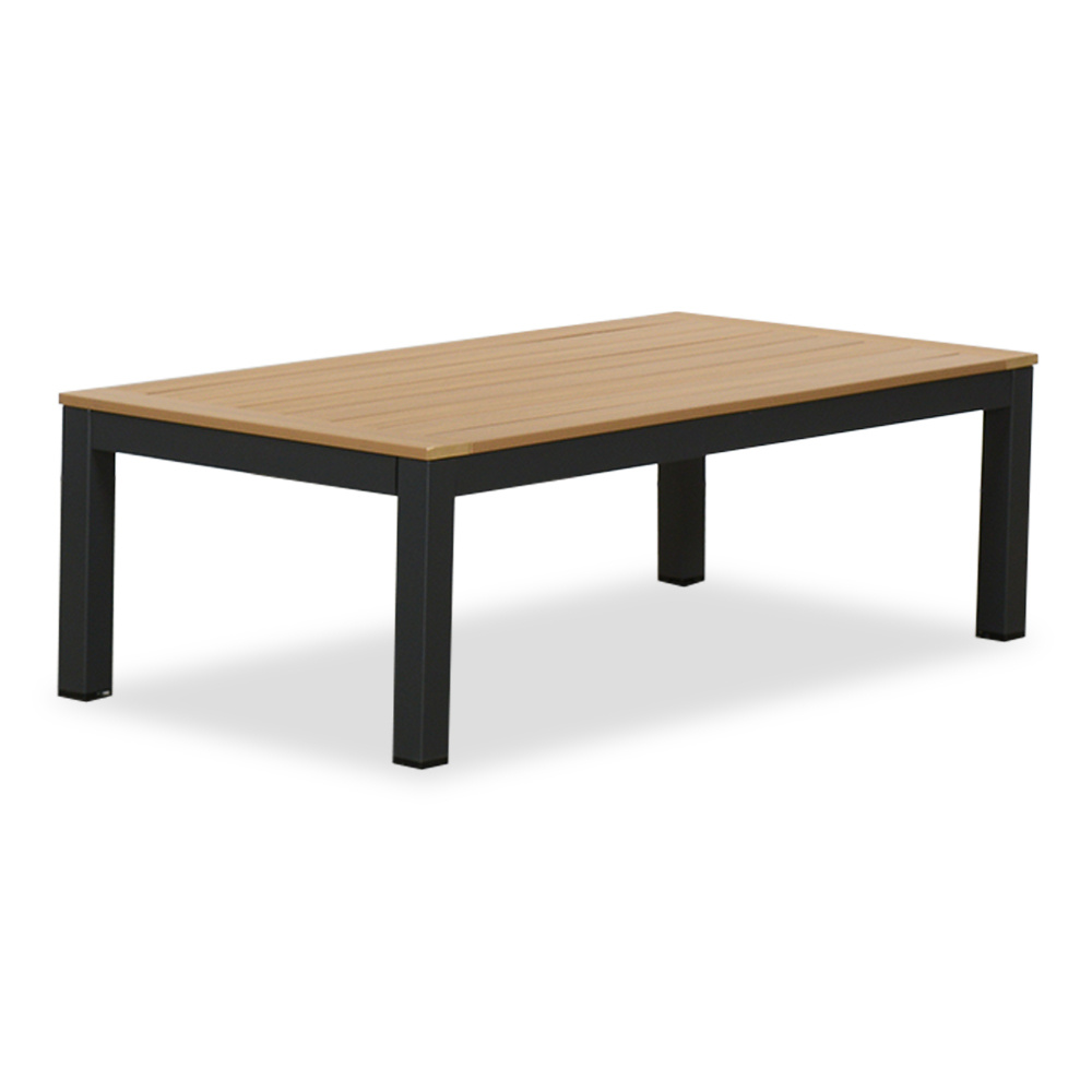 Nebraska stoel-bank loungeset 5 personen | aluminium + polywood | antraciet | 5-delig