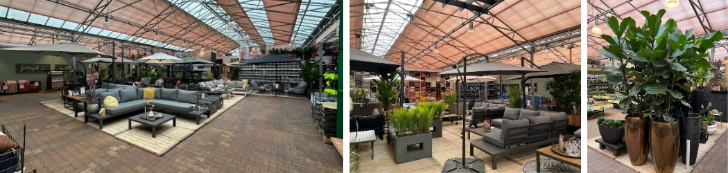Tuinmeubelen assortiment showroom Dordrecht