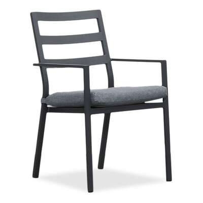 Cadiz dining tuinstoel stapelbaar | aluminium | antraciet