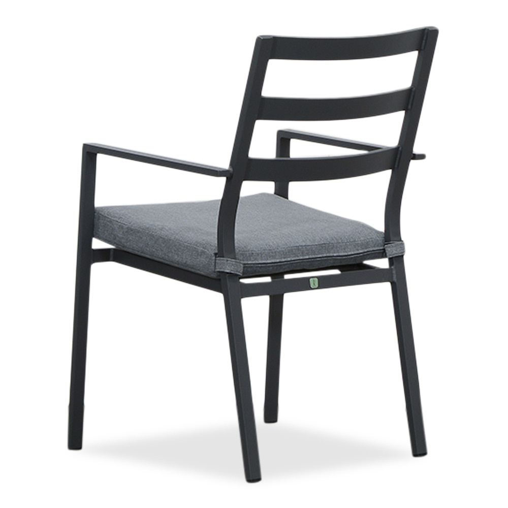 Cadiz dining tuinstoel stapelbaar | aluminium | antraciet