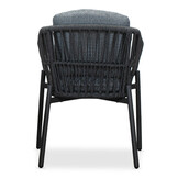 Cleve/Rico charcoal dining tuinset | 4 personen | teakhout + aluminium | 200cm ovaal