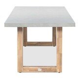 Lausanne/Seville hout zand dining tuinset | 6 personen | betonlook + touw | 250cm