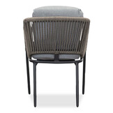 Royan/Savanna dining tuinset | 4 personen | aluminium + touw | 160cm
