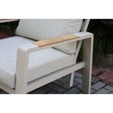 Manhattan lounge balkonset 2 personen | aluminium + polywood | beige | 5-delig