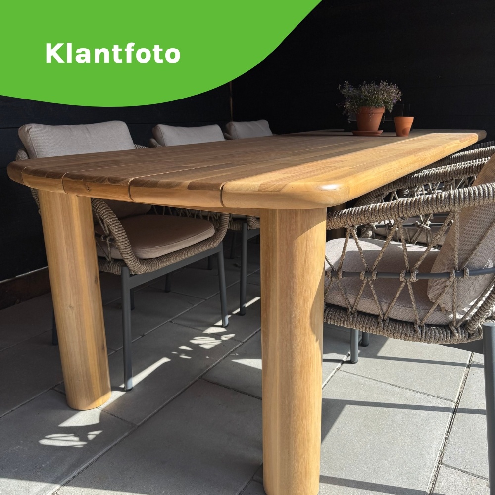Laredo dining tuintafel 6 personen | hardhout | teaklook | 255cm