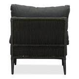 Palermo tussenelement | aluminium + touw | Lava Grey