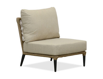 Palermo tussenelement | aluminium + touw | Sahara Dust