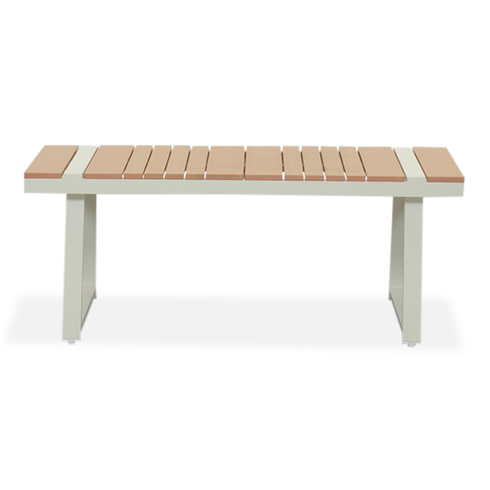 Como hoek loungeset 6 personen | aluminium + polywood | beige | 4-delig - 271x210cm