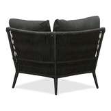 Palermo hoek loungeset 5 personen | aluminium + touw | Lava Grey | 4-delig - 230x230cm