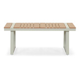 Como stoel-bank loungeset - 5 personen | aluminium + polywood | beige | 3-delig