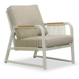 Como stoel-bank loungeset - 5 personen | aluminium + polywood | beige | 3-delig