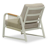 Como stoel-bank loungeset - 5 personen | aluminium + polywood | beige | 3-delig