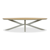 Dallas dining tuintafel 8 personen | polywood + aluminium | Natural Wood/beige | 280cm