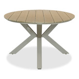 Dallas dining tuintafel 8 personen | polywood + aluminium | Natural Wood/beige | 280cm
