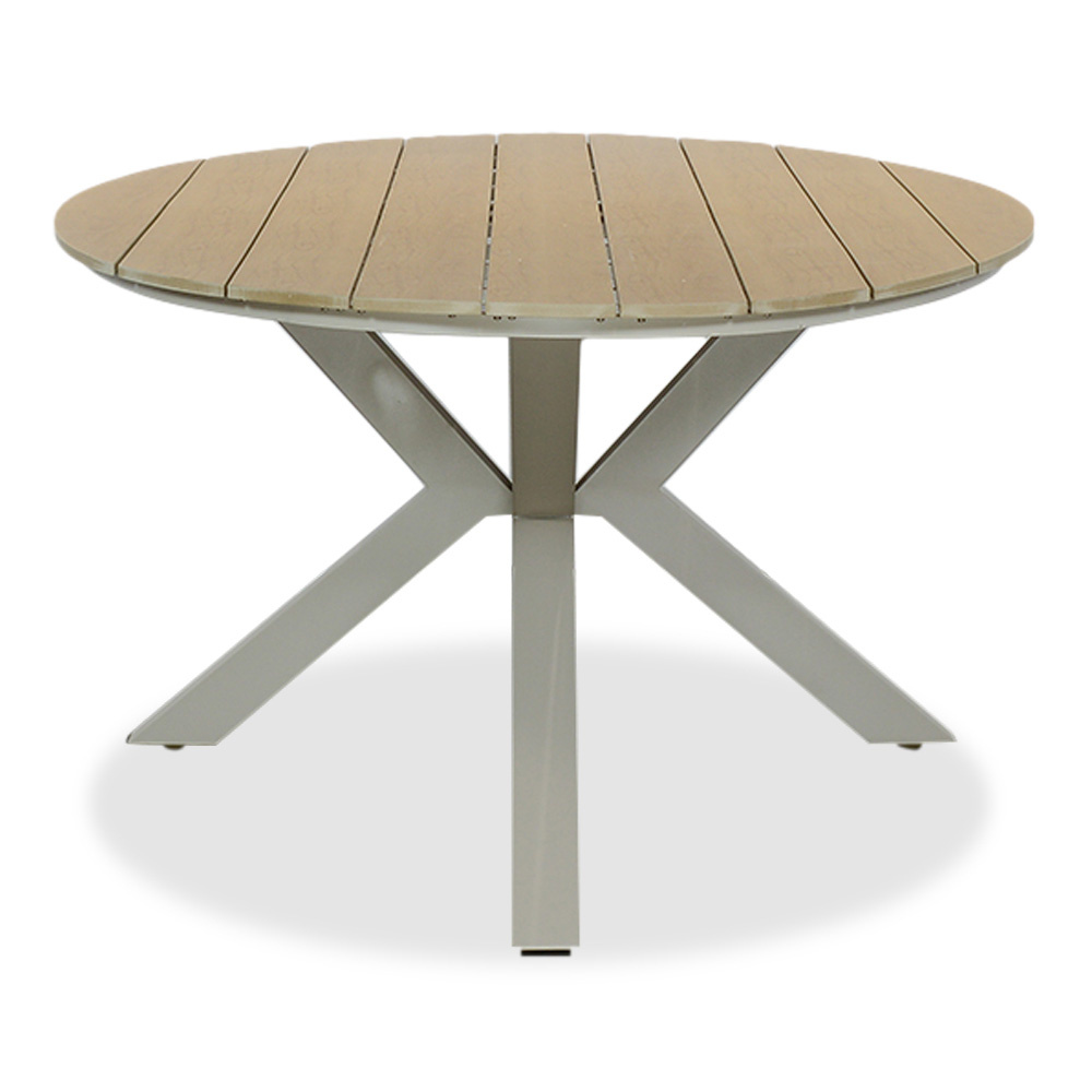 Dallas dining tuintafel 8 personen | polywood + aluminium | Natural Wood/beige | 280cm