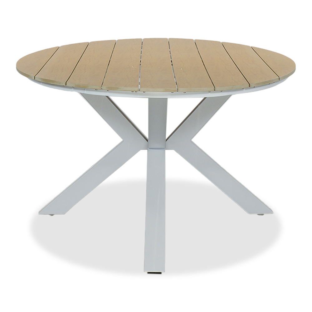 Dallas dining tuintafel 8 personen | polywood + aluminium | wit | 280cm