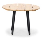 Palermo hoek loungeset met tussenmodule & teak tafels 6 personen | aluminium + touw | Lava Grey