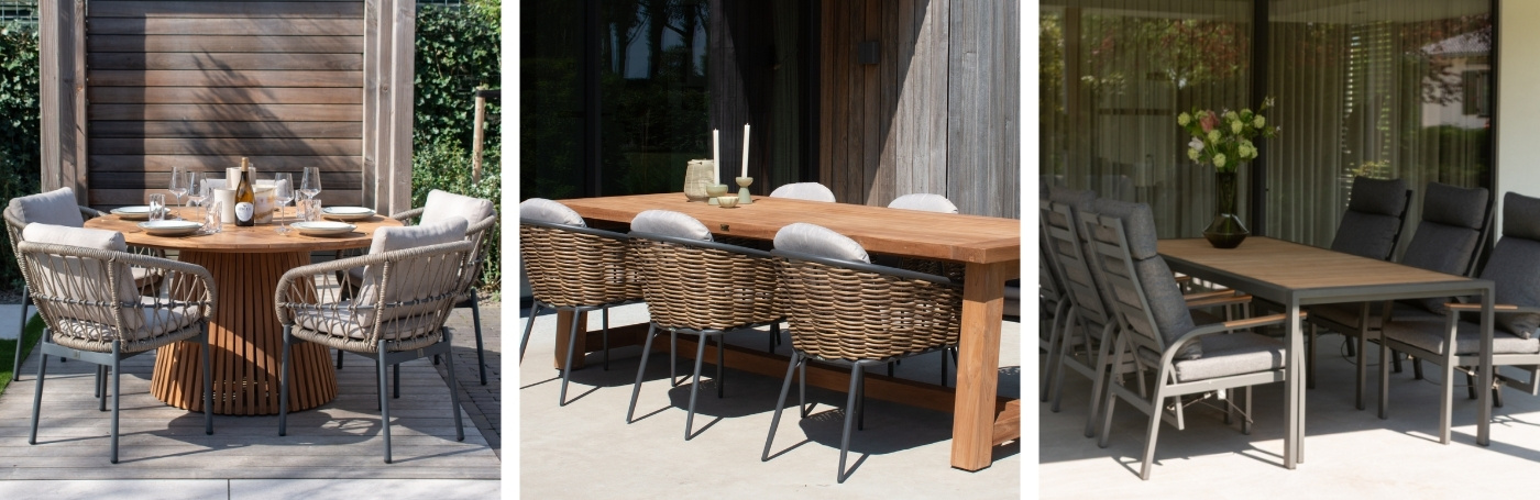 Decoratie ideeën tuintafel 