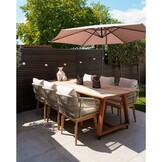 Gotenburg dining tuintafel 6 personen | teakhout | Natural Teak | 250cm