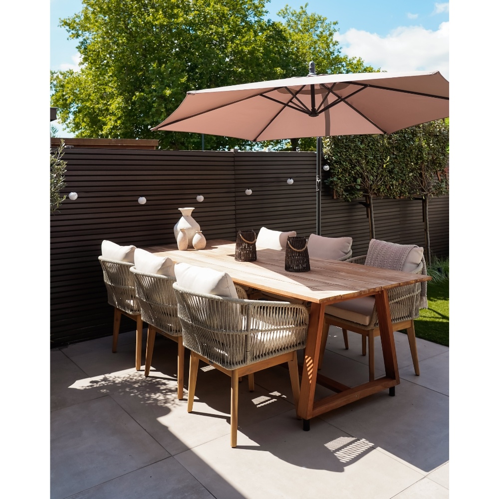 Gotenburg dining tuintafel 6 personen | teakhout | Natural Teak | 250cm