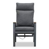 Riga/Annecy antraciet dining tuinset | 6 personen | teakhout + aluminium | 250cm