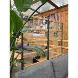 Rope tuinscherm divider hoek | 180x88x88cm | zand