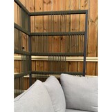 Rope tuinscherm divider hoek | 180x88x88cm | olijfgroen