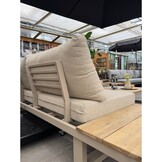 Canyon hoek loungeset 5 personen | aluminium + hardhout | beige | 4-delig - 288x288cm