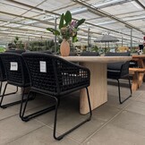 Mees dining tuintafel 6 personen | polystone | travertinlook | 240cm