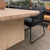 Mees dining tuintafel 6 personen | polystone | travertinlook | 240cm