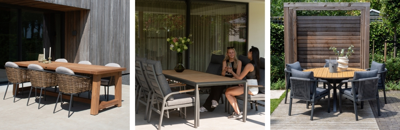 Hoogte tuintafel 