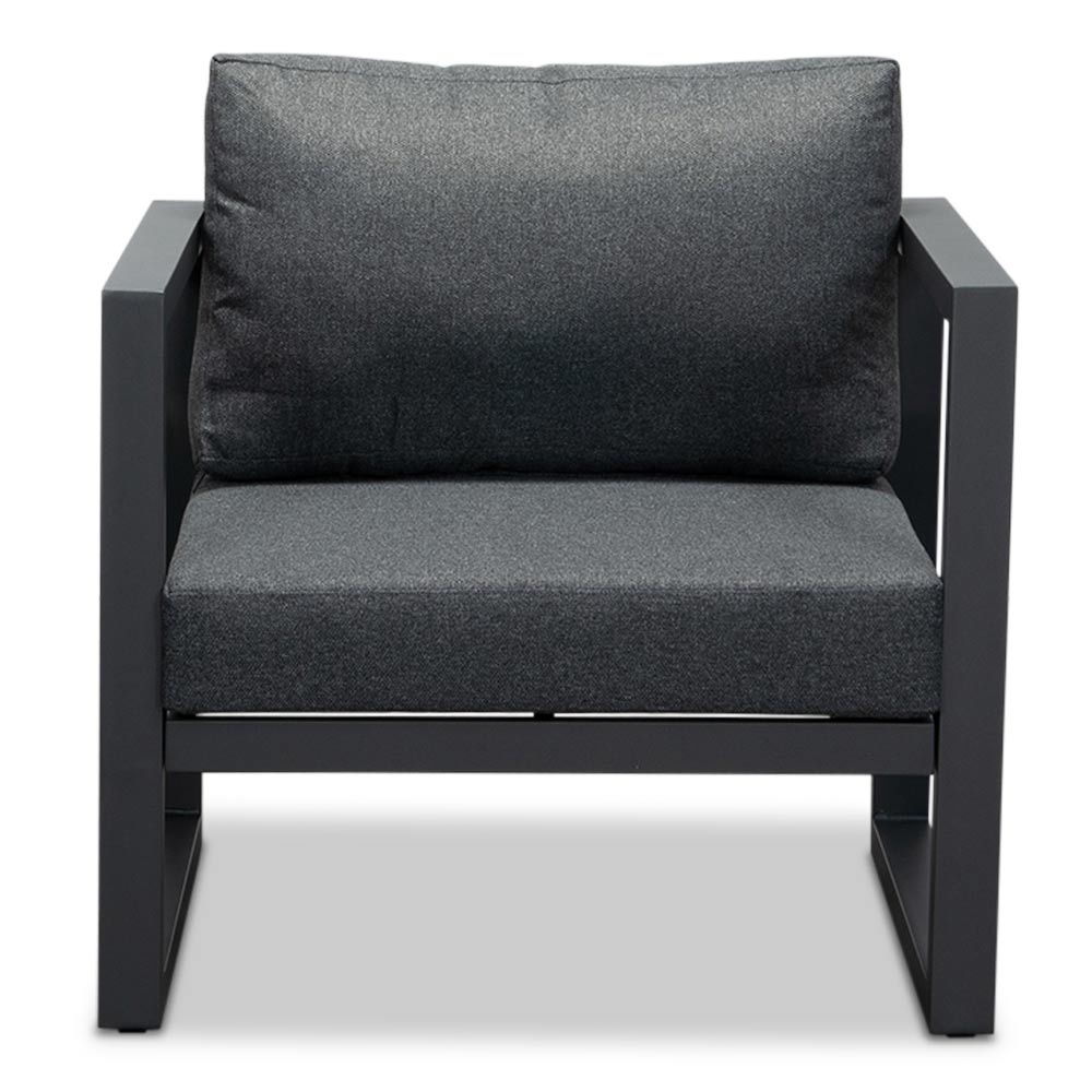 Cordoba loungestoel tuin set van 2 | aluminium | antraciet