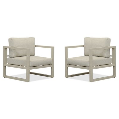 Cordoba loungestoel tuin set van 2 | aluminium | beige