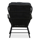 Dex loungestoel tuin set van 2 | touw + aluminium | Lava Grey