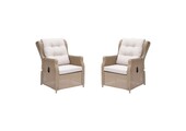 Geneve loungestoel tuin set van 2 | wicker | Royal Sand