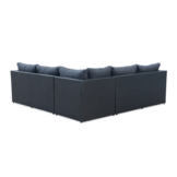 Asker hoek loungeset 5 personen | wicker | Ash Grey | 3-delig - 210x210cm | zonder tafel