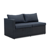 Asker hoek loungeset 5 personen | wicker | Ash Grey | 3-delig - 210x210cm | zonder tafel