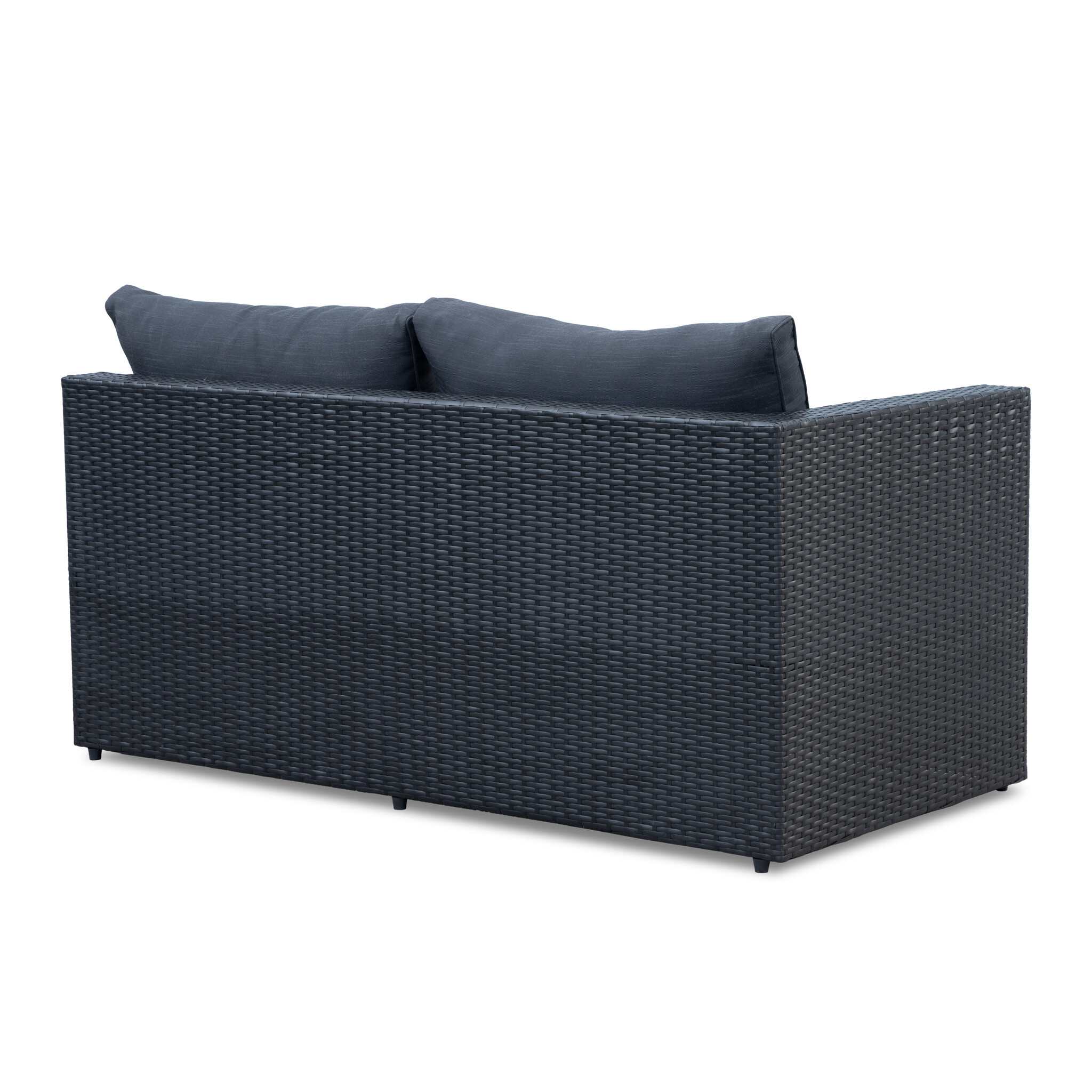 Asker hoek loungeset 5 personen | wicker | Ash Grey | 3-delig - 210x210cm | zonder tafel