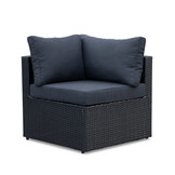 Asker hoek loungeset 5 personen | wicker | Ash Grey | 3-delig - 210x210cm | zonder tafel