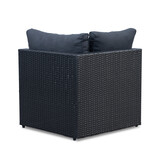 Asker hoek loungeset 5 personen | wicker | Ash Grey | 3-delig - 210x210cm | zonder tafel